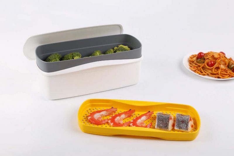 Microwave Pasta cooker, Steamer, 4 Piece Stackable Cooking Set