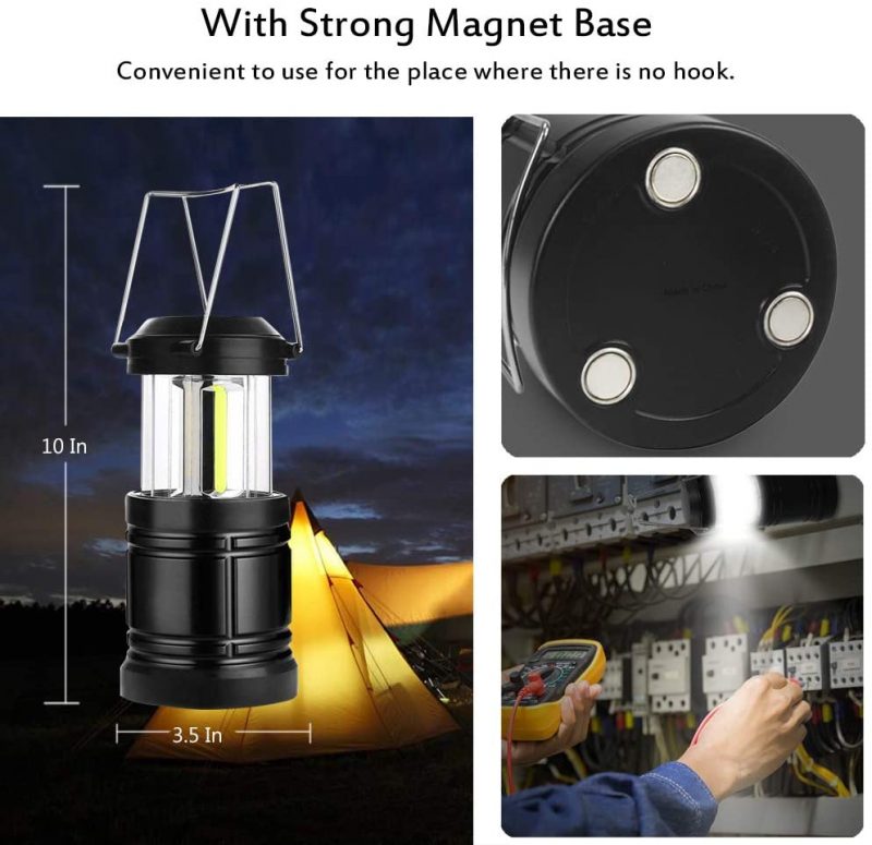 2 Pack Portable LED Collapsible Camping Lantern As Seen On TV