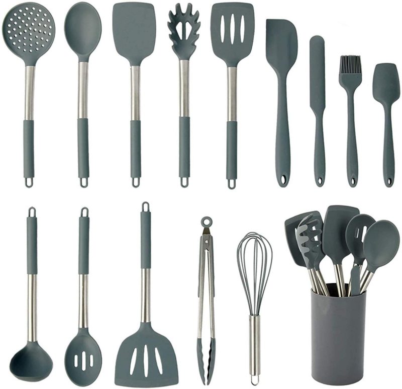Silicone Cooking Utensils Set15PCS Kitchen Utensils
