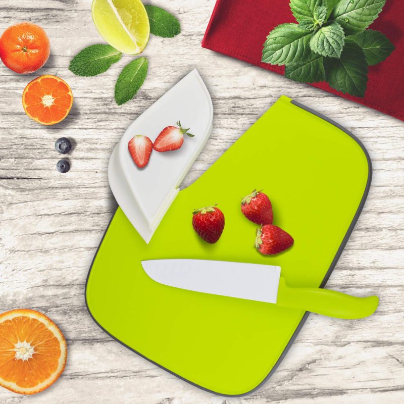 Multifunction Double-Sided Durable Cutting Board with Storage