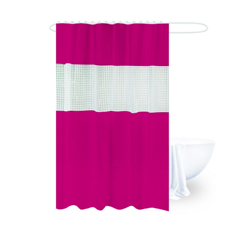 Clear waterproof pvc free PEVA 3d shower curtain