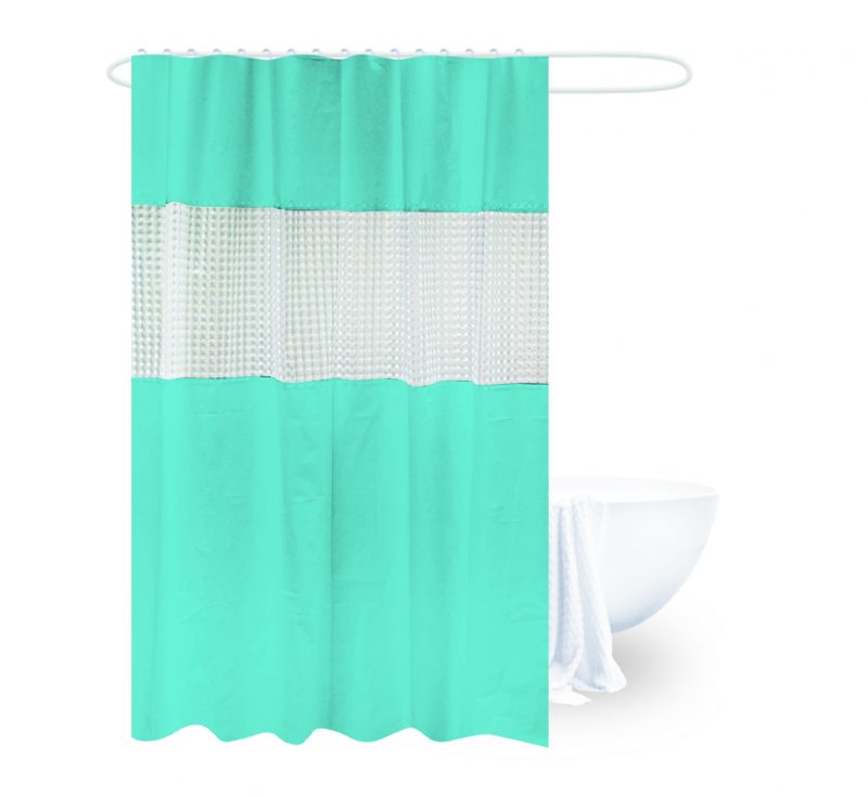 Clear waterproof pvc free PEVA 3d shower curtain