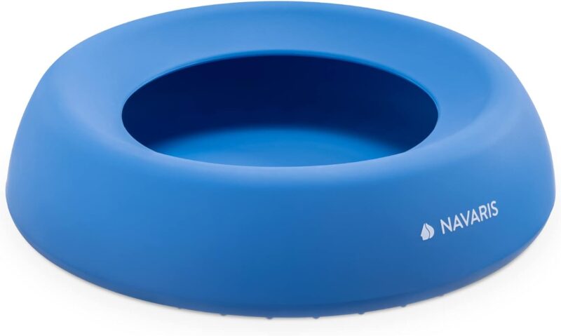 Wet Your Whistle Blue No-Spill Pet Bowl