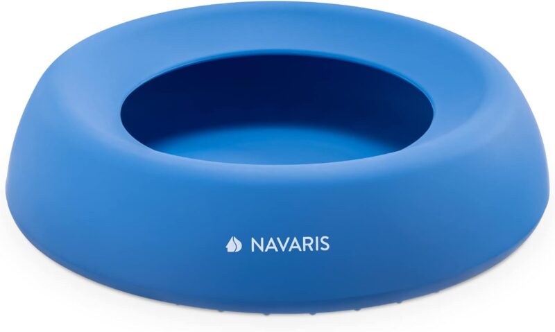Wet Your Whistle Blue No-Spill Pet Bowl