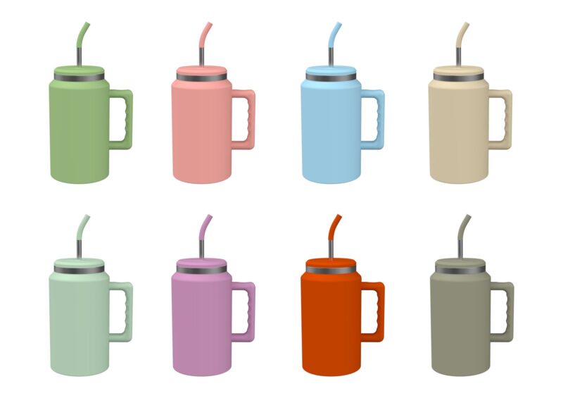50 oz Insulated Water Bottle Jug with Handle