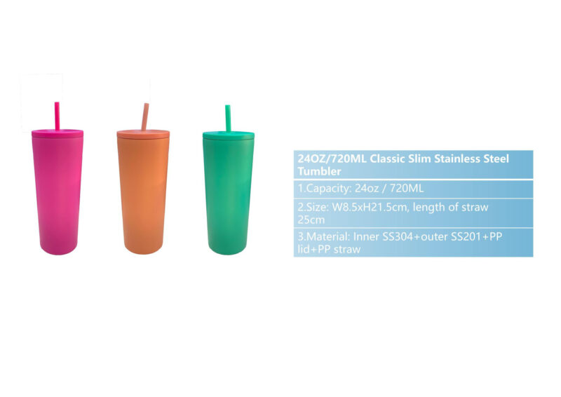 24 oz Stainless Steel Classic Tumbler