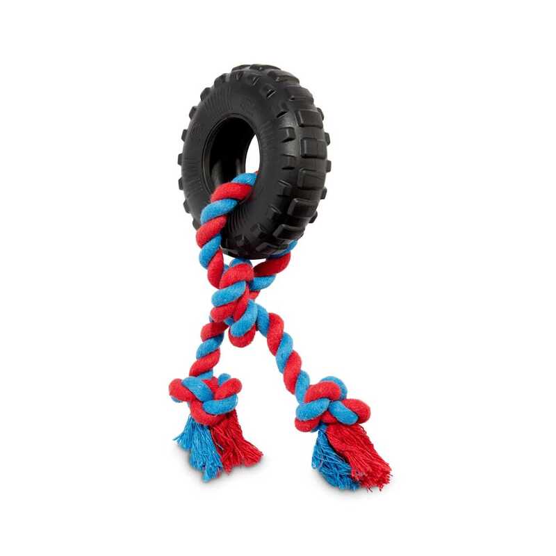 Toss & Tug Tire Rope Dog Toy - Image 2